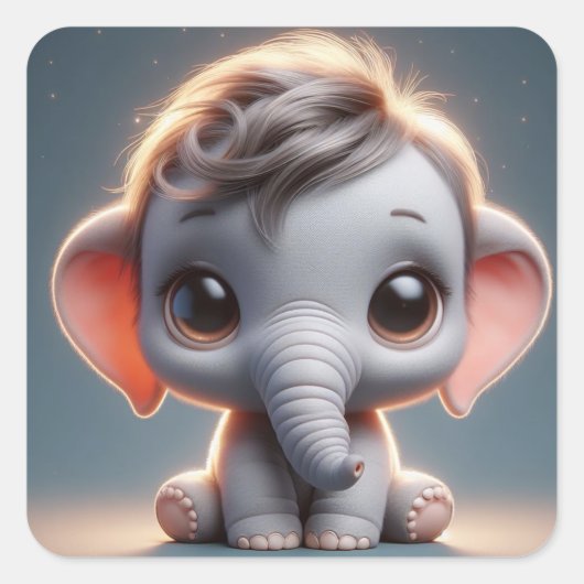 Marcus Vierkante Sticker (Voorkant)