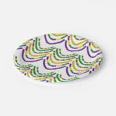 Mardi Afstudeerder Beads Papieren Bordje (Gekanteld)