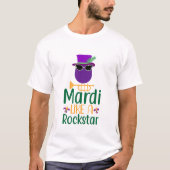 Mardi Comme Un T-shirt Typographie Rockstar (Devant)