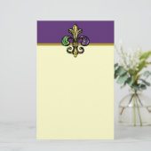 Mardi Fleur de Gras Briefpapier (Staand voorkant)