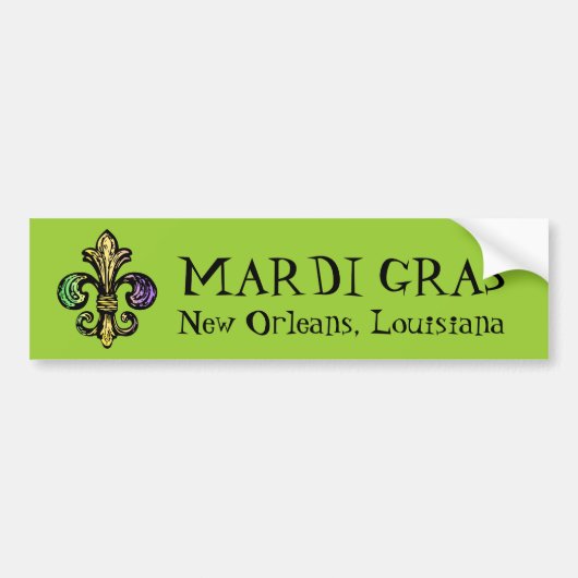 Mardi Fleur de Gras Bumpersticker (Voorkant)