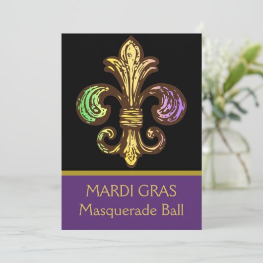 Mardi Fleur de Gras Kaart (Staand voorkant)