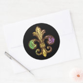 Mardi Fleur de Gras Ronde Sticker (Envelop)