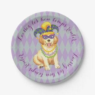 Mardi Gouden Gras Papieren Bordje