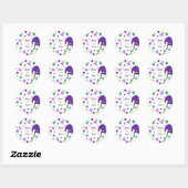 Mardi Gra Thème Enregistrer Les Stickers Date (Feuille)