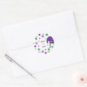 Mardi Gra Thème Enregistrer Les Stickers Date (Enveloppe)