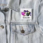 Mardi Gras 2009 Button (In situ)