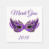 Mardi Gras 2018 Masker Servetten (Voorkant)
