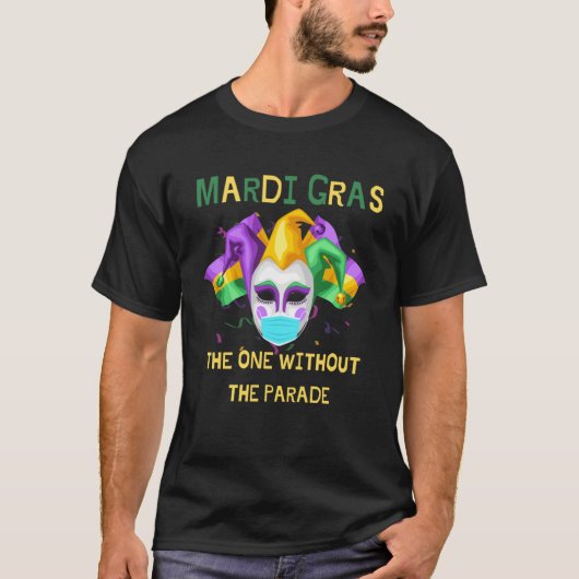 Mardi Gras 2021 Kostuum Mardi Gras 2021 Quarantain T-shirt (Voorkant)