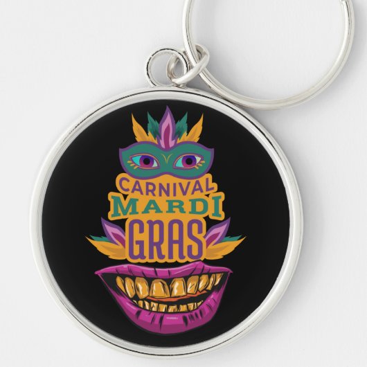 Mardi Gras 2022 - New Orleans Carnival Sleutelhanger (Voorkant)