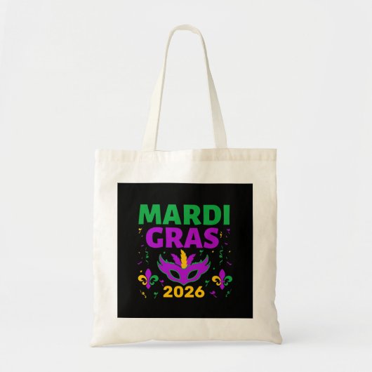 Mardi Gras 2026 Persoonlijk Tote Bag (Voorkant)