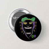 MARDI GRAS 2K9 RONDE BUTTON 5,7 CM (Voorkant /achterkant)
