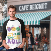 Mardi Gras 3/4 Sleeve Raglan T-shirt