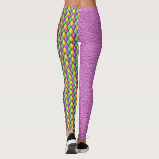 Mardi Gras 4 Diamants Pop Leggings mode (Dos)