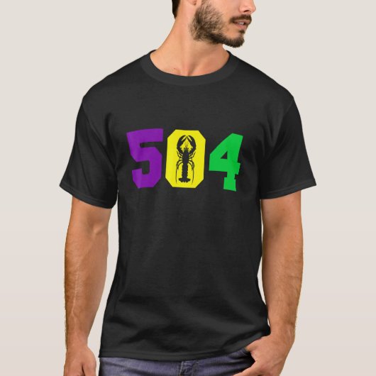 Mardi Gras 504 Crawfish Funny Lovers Festival Outf T-shirt (Voorkant)