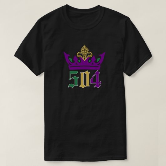 Mardi Gras 504 T-shirt (Design voorkant)