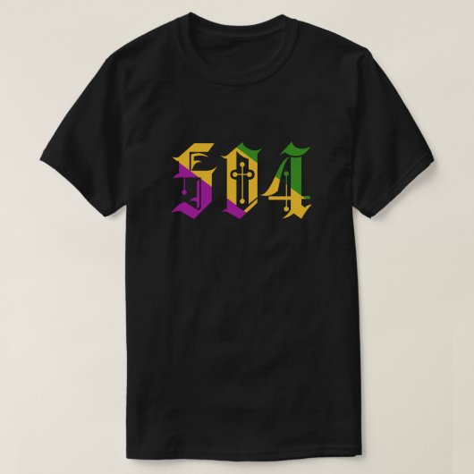 Mardi Gras 504 T-shirt (Design voorkant)