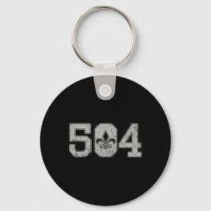 Mardi Gras 504 T Shirt Nola New Orleans Louisiana Sleutelhanger