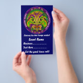 Mardi Gras 5,5" x 8,5"  Zie notities Flyer (Hand)
