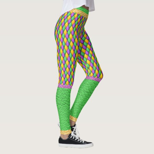 Mardi Gras 6 Diamants Pop Leggings mode (Droite)