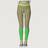 Mardi Gras 6 Diamants Pop Leggings mode (Devant)