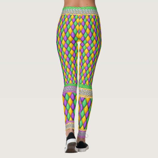 Mardi Gras 6a Diamonds Pop Leggings mode (Dos)