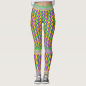 Mardi Gras 6a Diamonds Pop Leggings mode (Devant)