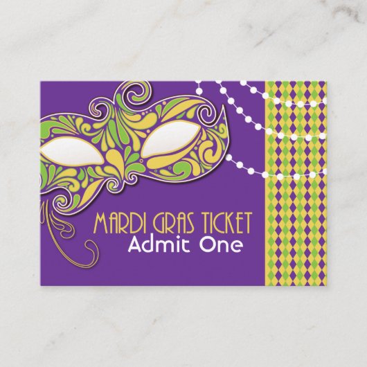Mardi Gras Admission Tickets (Voorkant)