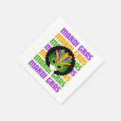 MARDI GRAS Afro Masquerade Servet (Hoek)