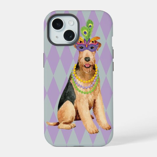 Mardi Gras Airedale (Verso)
