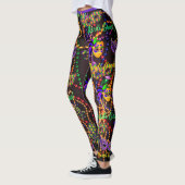 Mardi Gras Alles draagt Leggings van maskers (Links)