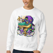 Mardi Gras Alligator Gator Trui (Voorkant)