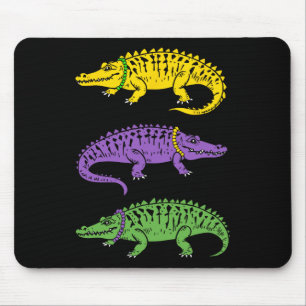Mardi Gras Alligator Grappige Mannen Mardi Gras Ki Muismat