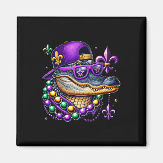 Mardi Gras Alligator Mardigator Crocodile Kids Boy Magneet
