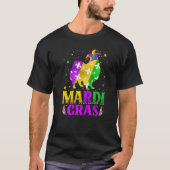 Mardi Gras American Eskimo Dog Lover Carnival Jest T-shirt (Voorkant)