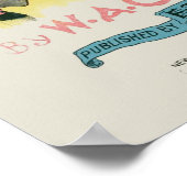 Mardi Gras Antiek Geel Poster (Hoek)