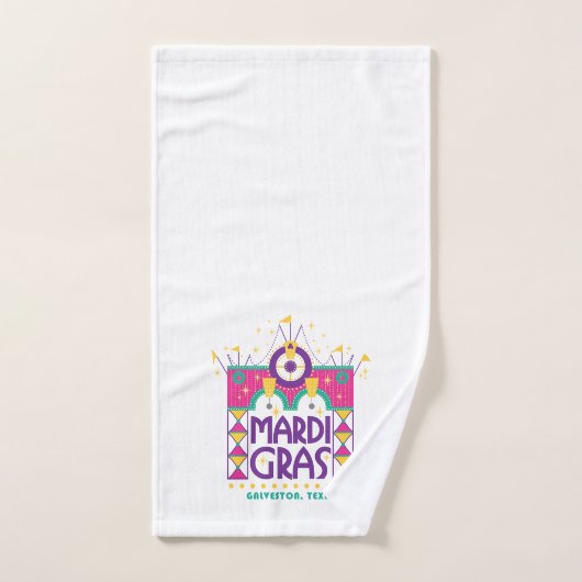Mardi Gras Arch, Galveston, Texas (Serviette à main)