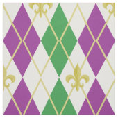 Mardi Gras Argyle Fabric Stof (Swatch)