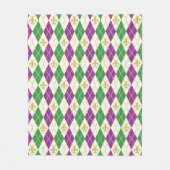 Mardi Gras Argyle Fleece Deken (Voorkant)