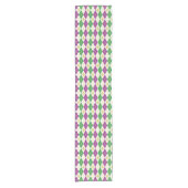 Mardi Gras Argyle Table Runner Korte Tafelloper (Voorkant)