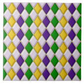 Mardi Gras Arlequin Carreaux Motifs Diamond (Devant)