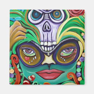 Mardi Gras Art Magneet