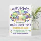 Mardi Gras Baby Genre Reveillez Invitation (Debout devant)