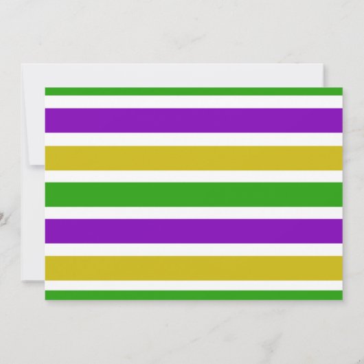 Mardi Gras Baby shower Invitation (Dos)