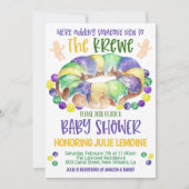 Mardi Gras Baby shower Invitation (Devant)