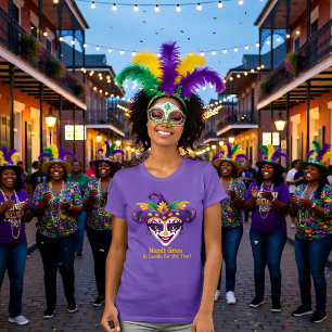 Mardi Gras Bead Hustler T-shirt