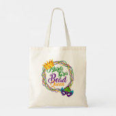 Mardi Gras Bead Queen Fat Dinsdag Tote Bag (Achterkant)