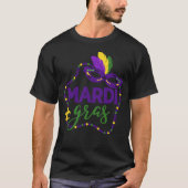 Mardi Gras Beads Fun T-Shirt (Voorkant)