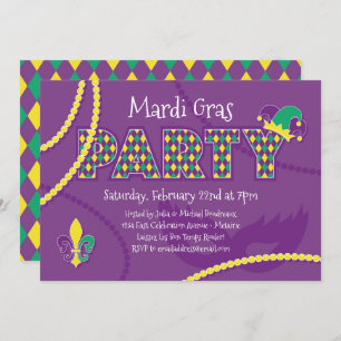Mardi Gras Beads Kaart