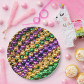 Mardi Gras Beads Papieren Bordje (Feest)